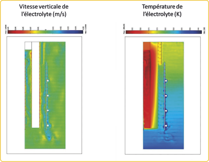 Convective Movements in a Fluor Electrolyzer