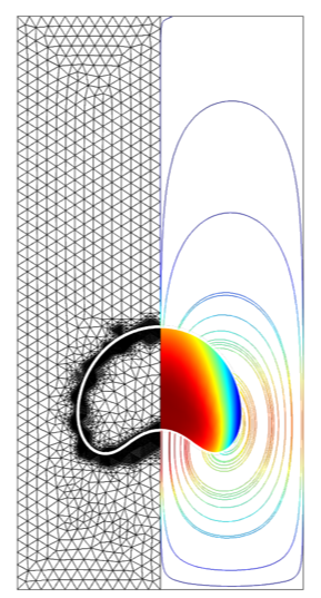 Adaptive Mesh Refinement: Quantitative Computation of a Rising Bubble using COMSOL Multiphysics®